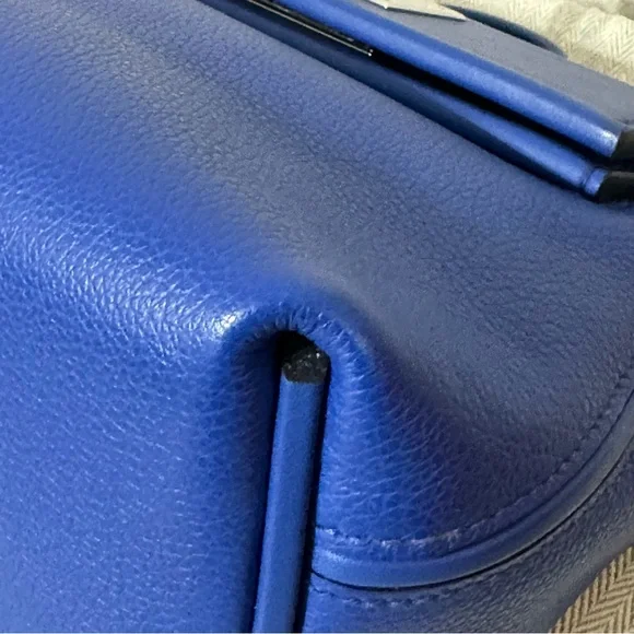 Hermes 24/24 Mini 21 Blue Royal Palladium Hardware U Stamp 2022 Retail $10,600 - Picture 9 of 17